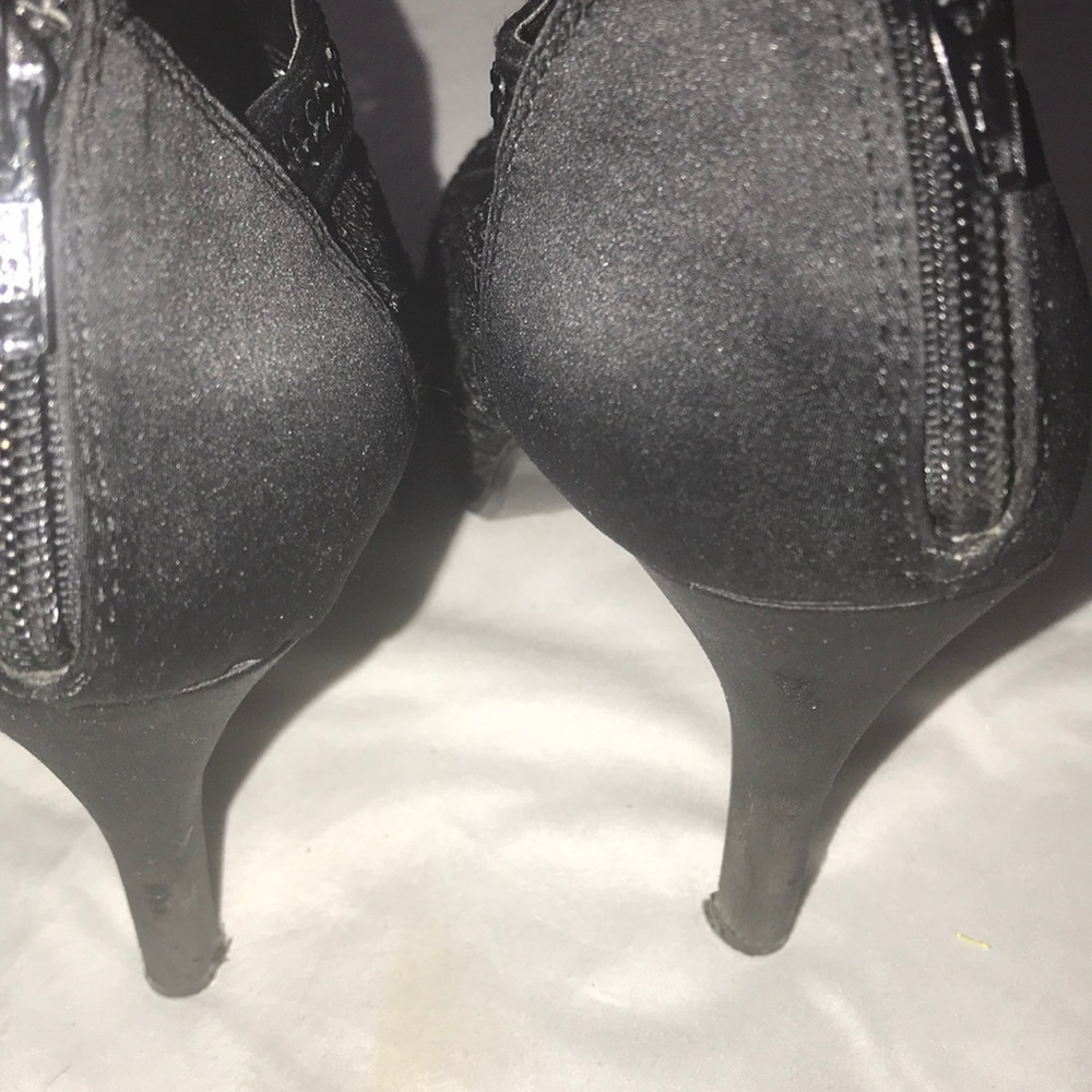 Very Cherry Black Lace and Rhinestone Heels - Picture 6 of 8